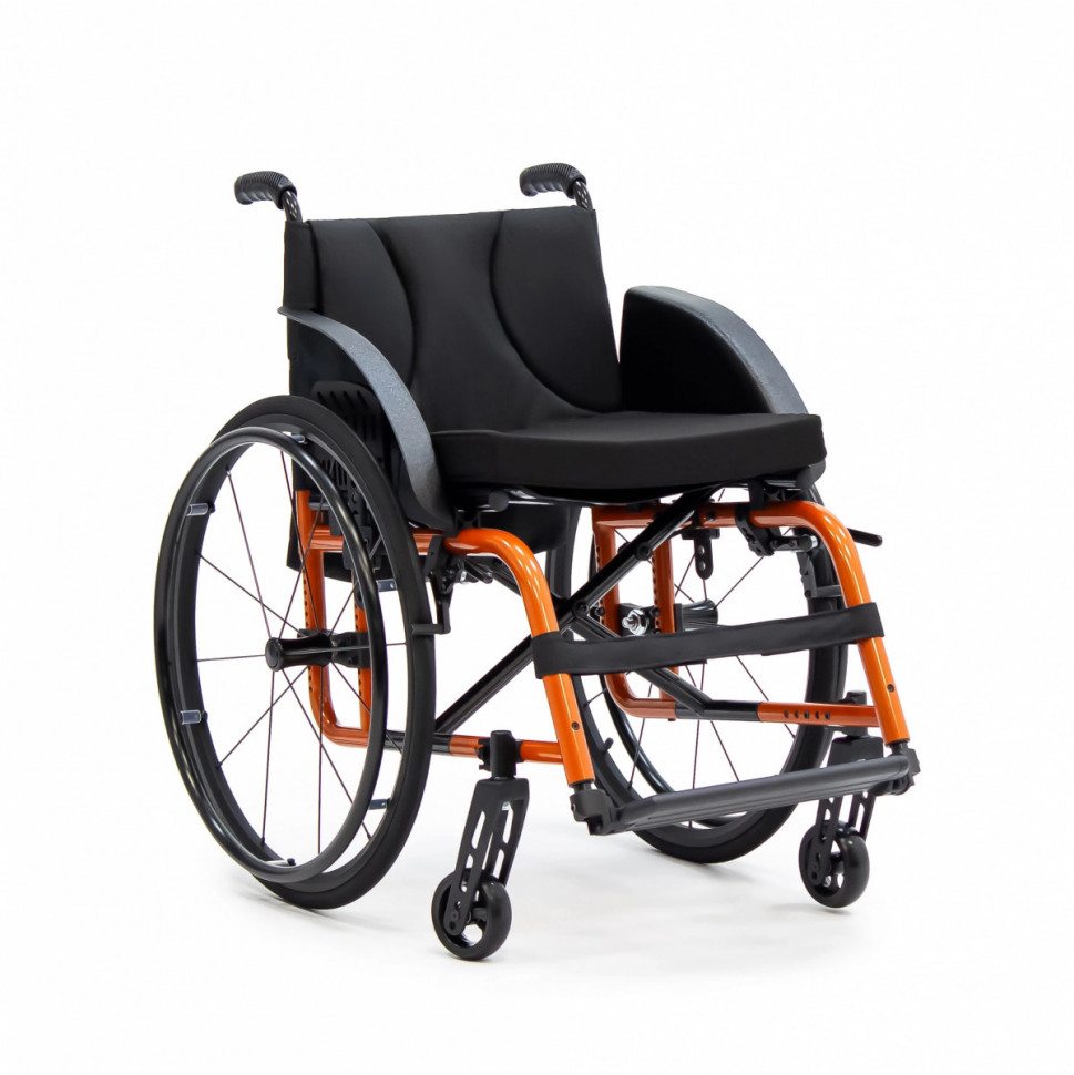 Механическое кресло-коляска МЕТ JET оранжевый (ширина сиденья 45 см) Механическое кресло-коляска МЕТ JET оранжевый (ширина сиденья 45 см)