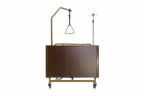 Медицинская кровать для лежачих больных MED-MOS YG-1 (ЛДСП кор., 2В, 4 секции, матрас,Т/АТ, МЛ)
